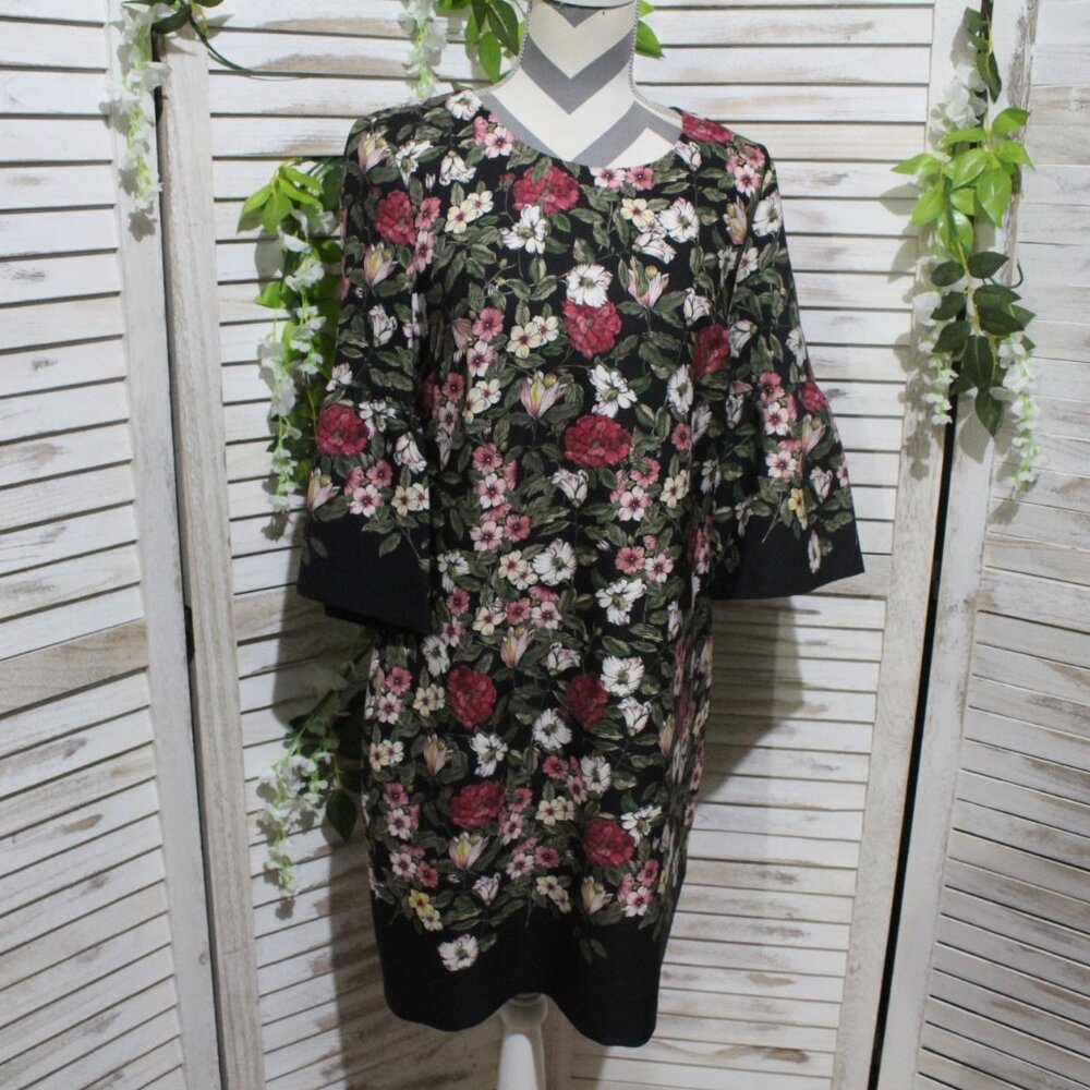 Karl Lagerfeld Synthetic Floral Shift Mini dress (107) - Picture 3 of 16